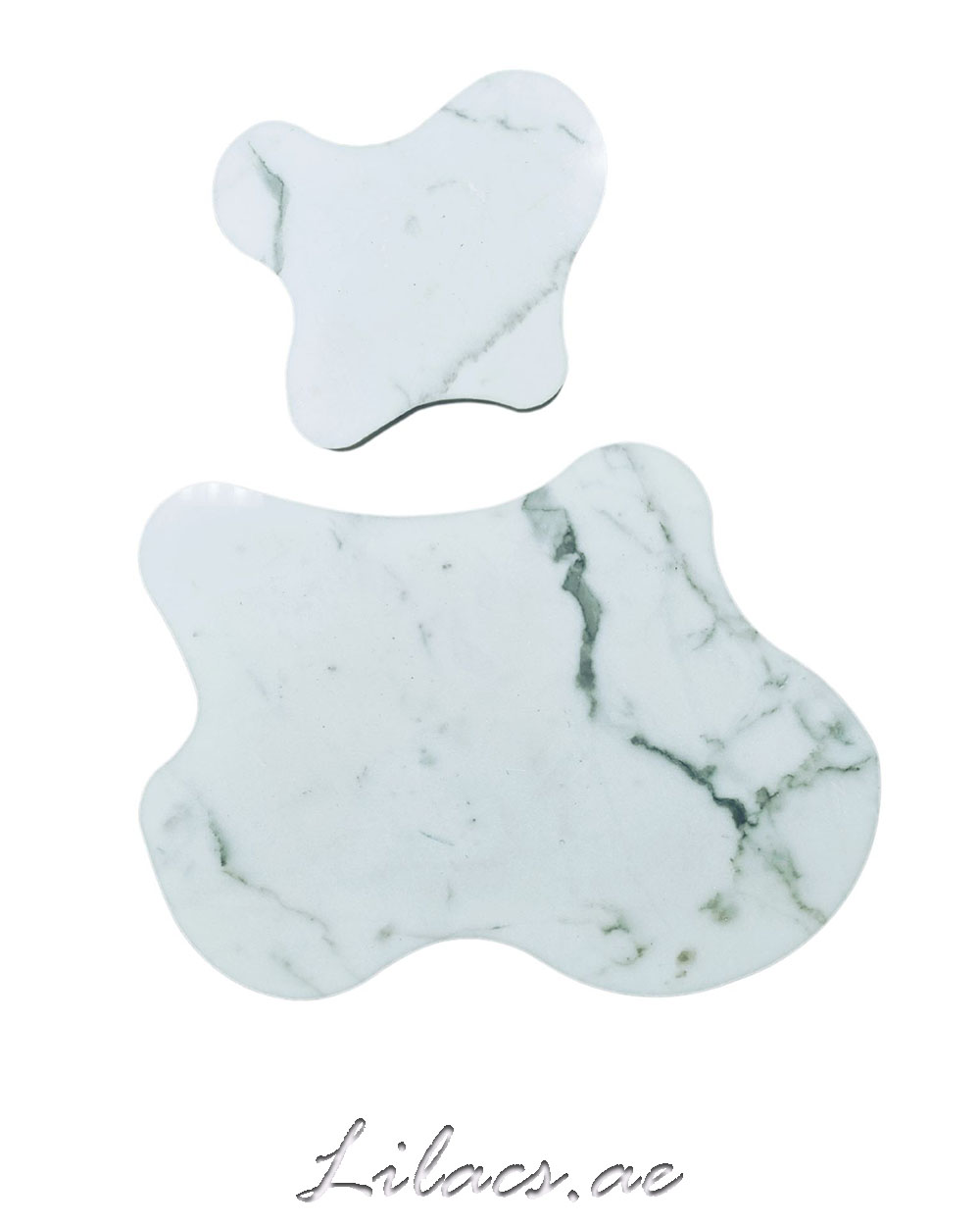 Statuario marble board 30x25 & coaster 15x15cm
